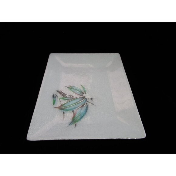 Bamboo On White Tutanka Japanese Musen Shippō Wireless Cloisonne Over Copper GUC - Picture 4 of 13